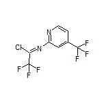 2,2,2-Trifluoro-N-[4-(trifluoromethyl)-2-pyridyl]acetimidoyl Chloride