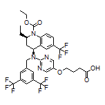 4-[[2-[[3,5-双(三氟甲基)苄基][(2R,4S)-1-(乙氧基羰基)-2-乙基-6-(三氟甲基)-1,2,3,4-四氢-4-喹啉基]氨基]-5-嘧啶基]氧基]丁酸