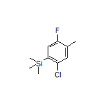 (2-Chloro-5-fluoro-4-methylphenyl)trimethylsilane