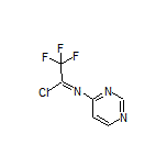 2,2,2-Trifluoro-N-(4-pyrimidinyl)acetimidoyl Chloride