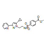 Methyl 4-[N-[2-[5-Cyclopropyl-3-(2-pyridyl)-1-pyrazolyl]ethyl]sulfamoyl]benzoate