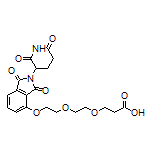 3-[2-[2-[[2-(2,6-Dioxo-3-piperidyl)-1,3-dioxo-4-isoindolinyl]oxy]ethoxy]ethoxy]propanoic Acid