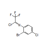 N-(2-Bromo-4-chlorophenyl)-2,2,2-trifluoroacetimidoyl Chloride