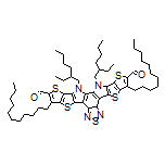 12,13-Bis(2-ethylhexyl)-3,9-diundecyl-12,13-dihydro-[1,2,5]thiadiazolo[3,4-e]thieno[2’’,3’’:4’,5’]thieno[2’,3’:4,5]pyrrolo[3,2-g]thieno[2’,3’:4,5]thieno[3,2-b]indole-2,10-dicarbaldehyde