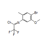 N-(4-Bromo-5-methoxy-2-methylphenyl)-2,2,2-trifluoroacetimidoyl Chloride
