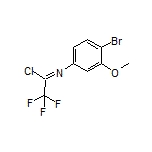 N-(4-Bromo-3-methoxyphenyl)-2,2,2-trifluoroacetimidoyl Chloride
