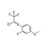 2,2,2-Trifluoro-N-(2-fluoro-4-methoxyphenyl)acetimidoyl Chloride