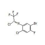 N-(5-Bromo-2-chloro-4-fluorophenyl)-2,2,2-trifluoroacetimidoyl Chloride