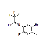 N-(5-Bromo-2-fluoro-4-methylphenyl)-2,2,2-trifluoroacetimidoyl Chloride