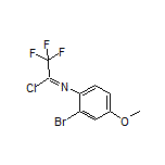 N-(2-Bromo-4-methoxyphenyl)-2,2,2-trifluoroacetimidoyl Chloride