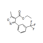 Ethyl 5-Methyl-3-[3-(trifluoromethyl)phenyl]isoxazole-4-carboxylate