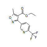 Ethyl 5-Methyl-3-[6-(trifluoromethyl)-3-pyridyl]isoxazole-4-carboxylate
