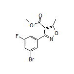 Methyl 3-(3-Bromo-5-fluorophenyl)-5-methylisoxazole-4-carboxylate
