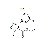 Ethyl 3-(3-Bromo-5-fluorophenyl)-5-methylisoxazole-4-carboxylate