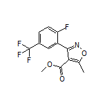 Methyl 3-[2-Fluoro-5-(trifluoromethyl)phenyl]-5-methylisoxazole-4-carboxylate