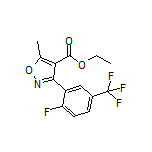 Ethyl 3-[2-Fluoro-5-(trifluoromethyl)phenyl]-5-methylisoxazole-4-carboxylate