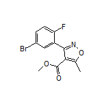 Methyl 3-(5-Bromo-2-fluorophenyl)-5-methylisoxazole-4-carboxylate