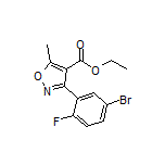 Ethyl 3-(5-Bromo-2-fluorophenyl)-5-methylisoxazole-4-carboxylate