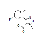 Methyl 3-(5-Fluoro-2-methylphenyl)-5-methylisoxazole-4-carboxylate