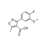 3-(4-Fluoro-3-methoxyphenyl)-5-methylisoxazole-4-carboxylic Acid