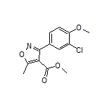 Methyl 3-(3-Chloro-4-methoxyphenyl)-5-methylisoxazole-4-carboxylate