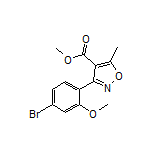 Methyl 3-(4-Bromo-2-methoxyphenyl)-5-methylisoxazole-4-carboxylate