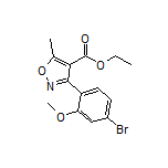 Ethyl 3-(4-Bromo-2-methoxyphenyl)-5-methylisoxazole-4-carboxylate
