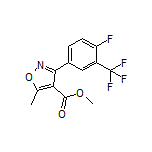 Methyl 3-[4-Fluoro-3-(trifluoromethyl)phenyl]-5-methylisoxazole-4-carboxylate