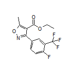 Ethyl 3-[4-Fluoro-3-(trifluoromethyl)phenyl]-5-methylisoxazole-4-carboxylate
