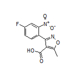 3-(4-Fluoro-2-nitrophenyl)-5-methylisoxazole-4-carboxylic Acid