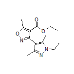 Ethyl 3-(1-Ethyl-3,5-dimethyl-4-pyrazolyl)-5-methylisoxazole-4-carboxylate