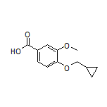 4-(Cyclopropylmethoxy)-3-methoxybenzoic Acid