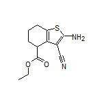 Ethyl 2-Amino-3-cyano-4,5,6,7-tetrahydrobenzo[b]thiophene-4-carboxylate