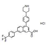 4-[4-(4-Piperidyl)phenyl]-7-[4-(trifluoromethyl)phenyl]-2-naphthoic Acid Hydrochloride