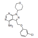 3-[(3-Chlorophenoxy)methyl]-1-(tetrahydro-2H-pyran-4-yl)-1H-pyrazolo[3,4-d]pyrimidin-4-amine