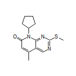 8-Cyclopentyl-5-methyl-2-(methylthio)pyrido[2,3-d]pyrimidin-7(8H)-one