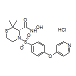 (S)-N-Hydroxy-2,2-dimethyl-4-[[4-(pyridin-4-yloxy)phenyl]sulfonyl]thiomorpholine-3-carboxamide Hydrochloride