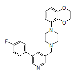 1-(2,3-Dihydrobenzo[b][1,4]dioxin-5-yl)-4-[[5-(4-fluorophenyl)-3-pyridyl]methyl]piperazine