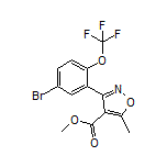 Methyl 3-[5-Bromo-2-(trifluoromethoxy)phenyl]-5-methylisoxazole-4-carboxylate