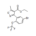 Ethyl 3-[5-Bromo-2-(trifluoromethoxy)phenyl]-5-methylisoxazole-4-carboxylate
