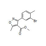 Methyl 3-(3-Bromo-4-methylphenyl)-5-methylisoxazole-4-carboxylate