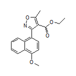 Ethyl 3-(4-Methoxy-1-naphthyl)-5-methylisoxazole-4-carboxylate