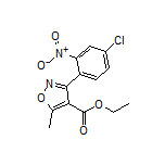 Ethyl 3-(4-Chloro-2-nitrophenyl)-5-methylisoxazole-4-carboxylate