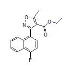 Ethyl 3-(4-Fluoro-1-naphthyl)-5-methylisoxazole-4-carboxylate