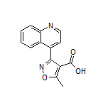 5-Methyl-3-(4-quinolyl)isoxazole-4-carboxylic Acid
