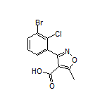 3-(3-Bromo-2-chlorophenyl)-5-methylisoxazole-4-carboxylic Acid