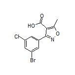 3-(3-Bromo-5-chlorophenyl)-5-methylisoxazole-4-carboxylic Acid
