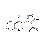 3-(1-Bromo-2-naphthyl)-5-methylisoxazole-4-carboxylic Acid