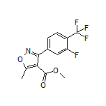Methyl 3-[3-Fluoro-4-(trifluoromethyl)phenyl]-5-methylisoxazole-4-carboxylate