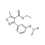 Ethyl 3-[3-(Difluoromethoxy)phenyl]-5-methylisoxazole-4-carboxylate